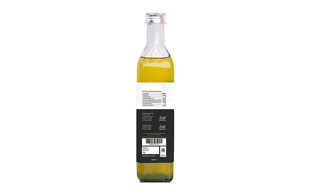 Anveshan Wood Pressed Groundnut Oil    Plastic Bottle  250 millilitre
